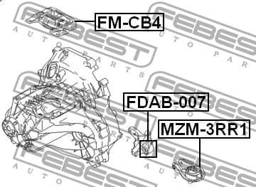 Mounting, automatic transmission FDAB-007 - image 2
