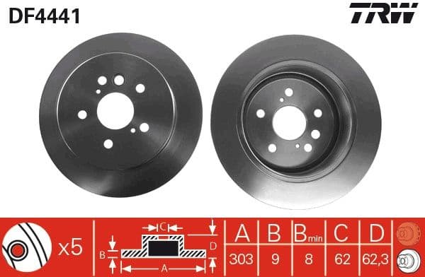 Brake Disc DF4441 - image 3