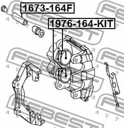 Bellow, brake caliper guide 1673-164F - image 2