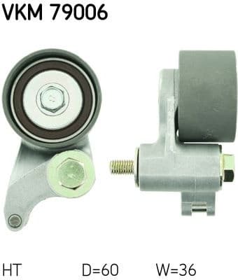 Tensioner Pulley, timing belt VKM 79006 - image 2