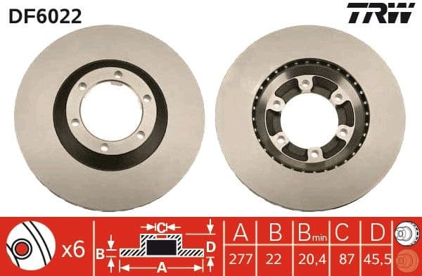Brake Disc DF6022 - image 3