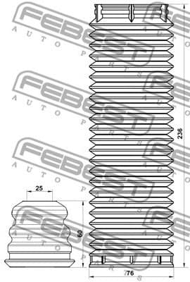 Dust Cover Kit, shock absorber FDSHB-FOCIIIF-KIT - image 2