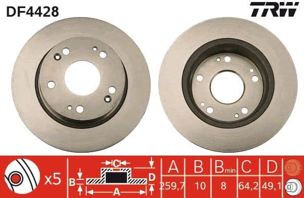 Brake Disc DF4428 - image 2