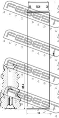 Dust Cover Kit, shock absorber FDSHB-KUGIIR-KIT - image 2