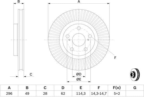 Brake Disc 0986479768 - image 6