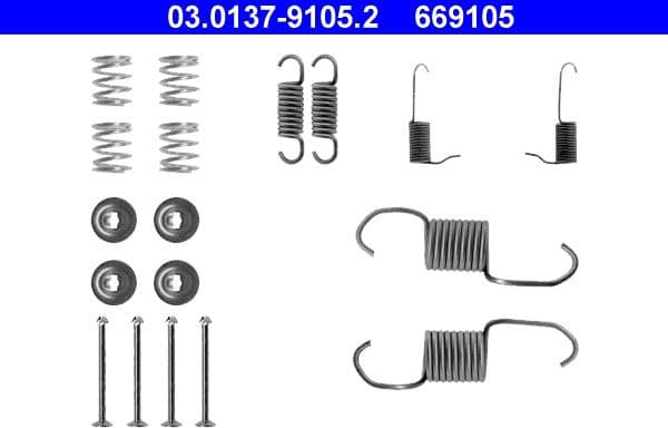 Accessory Kit, brake shoes 03.0137-9105.2