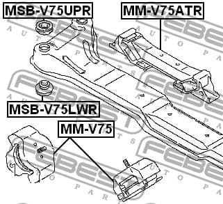 Mounting, engine MM-V75 - image 2