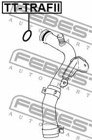Gasket, coolant flange TT-TRAFII - image 2