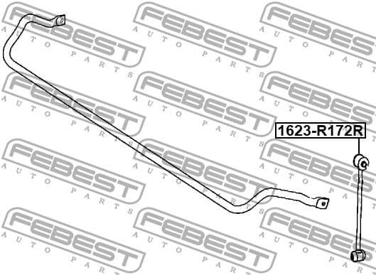 Link/Coupling Rod, stabiliser bar 1623-R172R - image 2