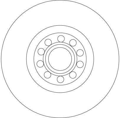 Brake Disc TRW SINGLE DF4258S - image 4