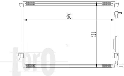 Condenser, air conditioning LORO 037-016-0013 - image 2