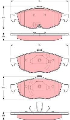 Brake Pad Set, disc brake GDB4125 - image 3