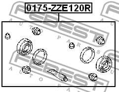 Repair Kit, brake caliper 0175-ZZE120R - image 2