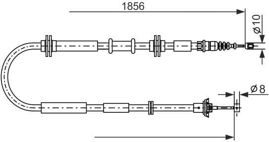 Cable Pull, parking brake 1 987 482 892 - image 5