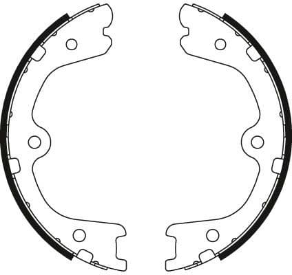Brake Shoe Set, parking brake GS8791 - image 4