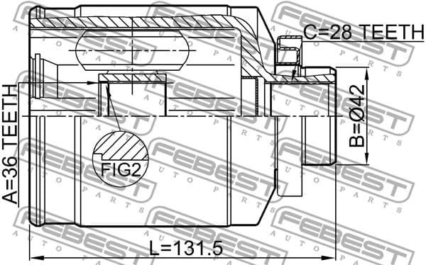 Joint Kit, drive shaft 1211-IX55RH - image 2