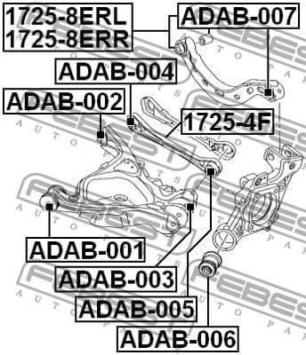 Control/Trailing Arm, wheel suspension 1725-4F - image 2