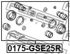 Repair Kit, brake caliper 0175-GSE25R - image 2