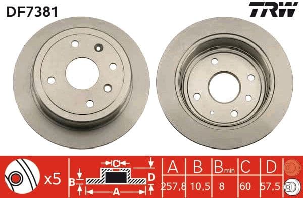 Brake Disc DF7381 - image 2
