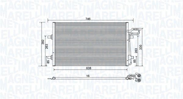 Condenser, air conditioning 350203934000