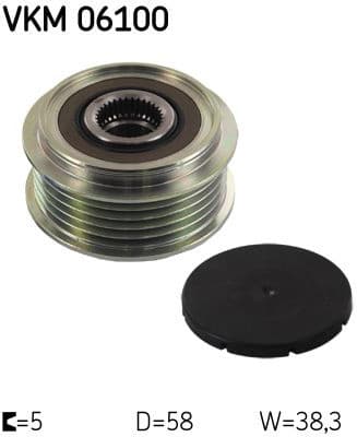 Alternator Freewheel Clutch VKM 06100 - image 2