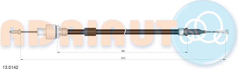 Cable Pull, clutch control 13.0142