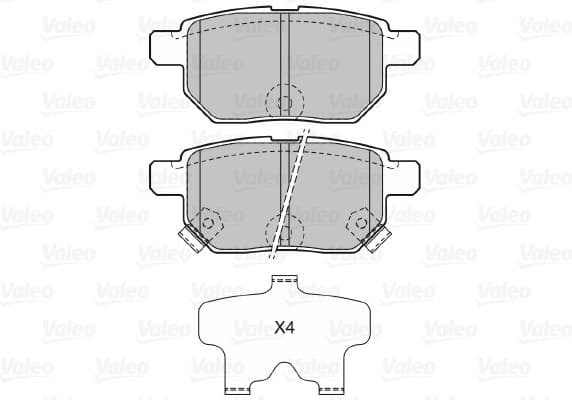 Brake Pad Set, disc brake 601132