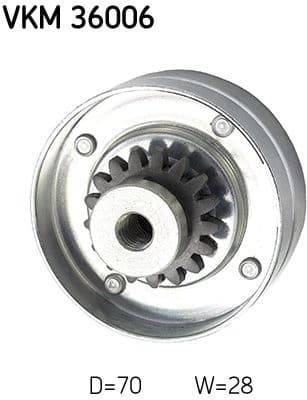 Deflection/Guide Pulley, V-ribbed belt VKM 36006 - image 3