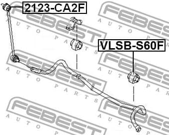 Mounting, stabiliser bar VLSB-S60F - image 2