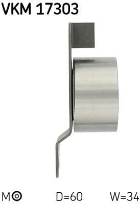 Tensioner Pulley, timing belt VKM 17303 - image 4