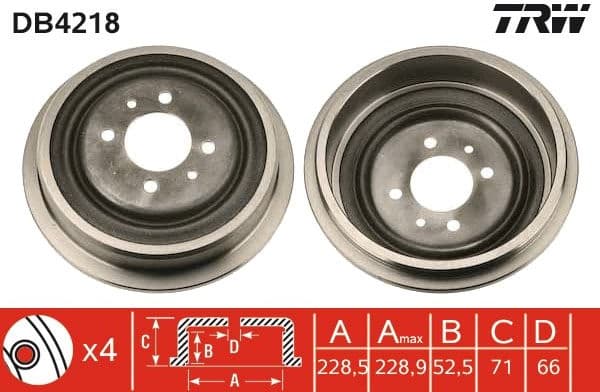 Brake Drum DB4218 - image 3