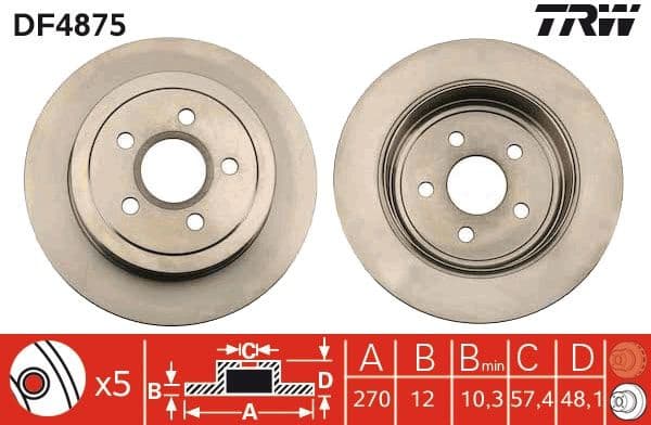 Brake Disc DF4875 - image 3
