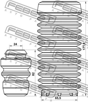 Dust Cover Kit, shock absorber FDSHB-FSTVIF-KIT - image 2