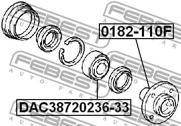 Wheel Bearing DAC38720236-33 - image 2