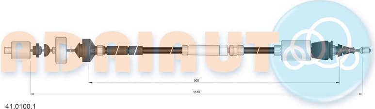 Cable Pull, clutch control 41.0100.1