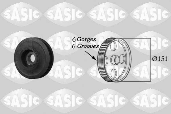 Belt Pulley, crankshaft 2156008