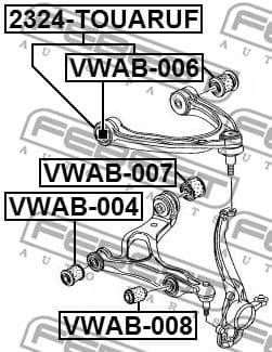 Mounting, control/trailing arm VWAB-006 - image 2
