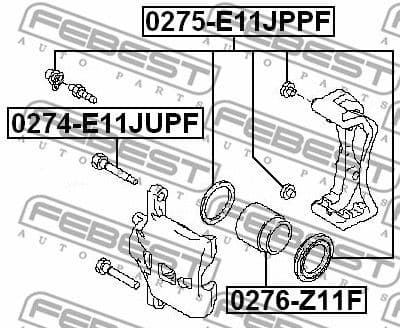 Repair Kit, brake caliper 0275-E11JPPF