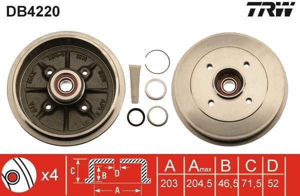 Brake Drum DB4220 - image 4