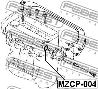 Seal, ignition distributor MZCP-004 - image 2