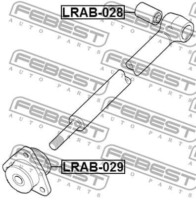 Mounting, control/trailing arm LRAB-029 - image 2