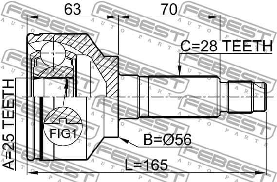 Joint Kit, drive shaft 2210-SOR - image 2