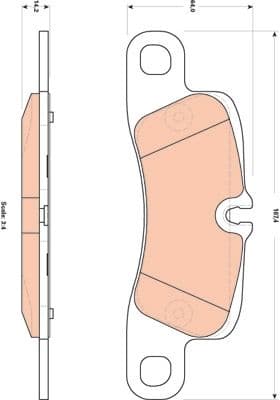 Brake Pad Set, disc brake GDB1839 - image 2
