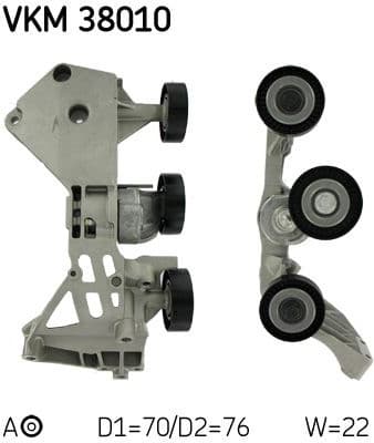 Belt Tensioner, V-ribbed belt VKM 38010 - image 2