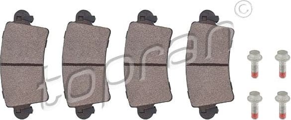 Brake Pad Set, disc brake 207 087