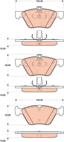 Brake Pad Set, disc brake GDB1815 - image 3