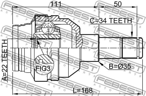 Joint Kit, drive shaft 1011-C100R - image 2