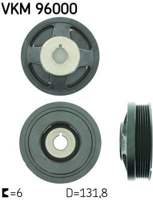 Belt Pulley, crankshaft VKM 96000 - image 2