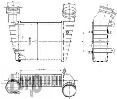 Charge Air Cooler LORO 053-018-0004 - image 3