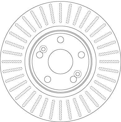 Brake Disc TRW SINGLE DF6233S - image 3